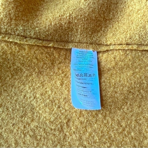 J.Crew Daphne Topcoat in Italian Boiled Wool in Deep Saffron Color Size 8 - Picture 15 of 15